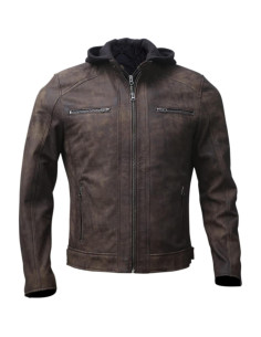 Chaqueta de motocicleta de cuero Artistry Leather marrón X-Pequeño 2
