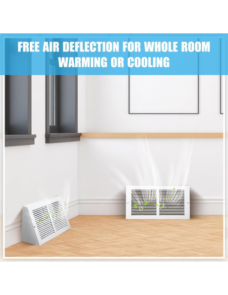 Cubiertas de Ventilación de Baseboard Honeydak 2 Piezas 30.48x15.24cm