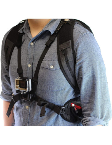 Mochila para cámara de acción Navitech con kit 8 en 1