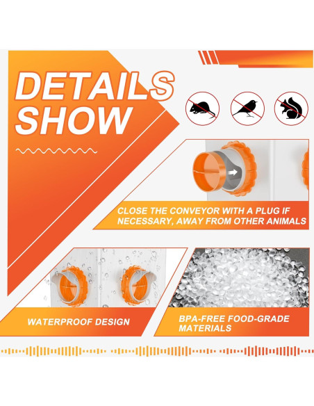 Comedero Automático para Pollos ZenxyHoC con 8 Puertos