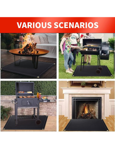 Alfombrilla para Parrilla Futuwi 121.9 x 106.7 cm a Prueba de Fuego