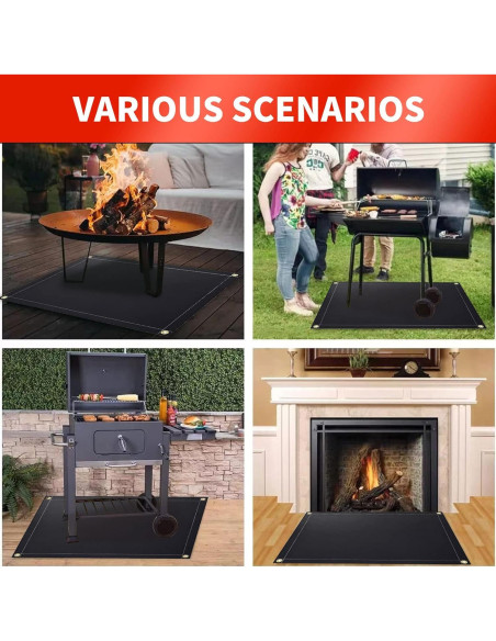 Alfombrilla para Parrilla Futuwi 121.9 x 106.7 cm a Prueba de Fuego