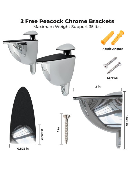 Estante de vidrio Trophy 20x20 cm Fab Glass y Mirror