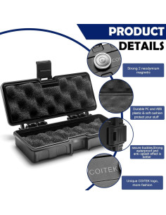 Caja de Llave Magnética COITEK - Impermeable y Duradera - 16.68x13.21cm 2