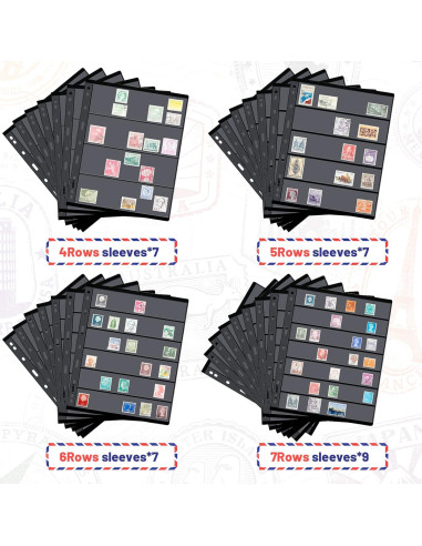 30 Páginas de Sellos Gersoniel PVC Impermeables 4/5/6/7 Filas