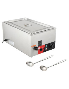 Calentador de Comida Eléctrico JustSmart 20QT Acero Inoxidable 1200W