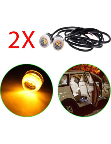 Luz de Niebla LED Amber ECCPP 18mm Impermeable