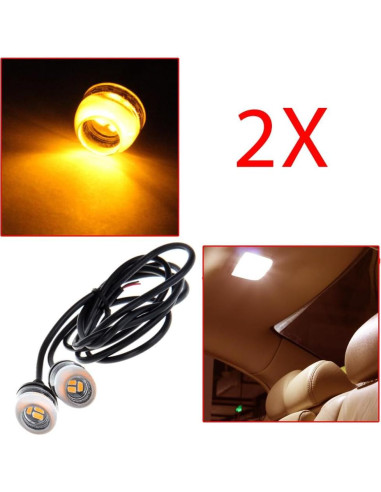 Luz de Niebla LED Amber ECCPP 18mm Impermeable