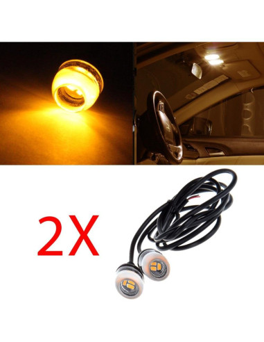 Luz de Niebla LED Amber ECCPP 18mm Impermeable