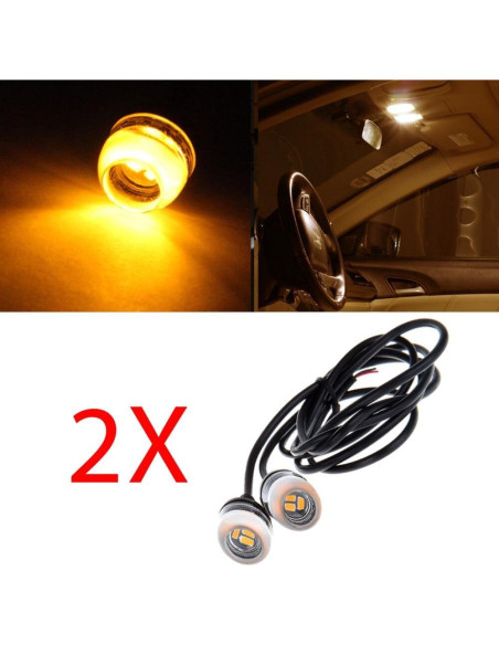 Luz de Niebla LED Amber ECCPP 18mm Impermeable