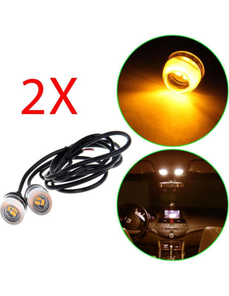 Luz de Niebla LED Amber ECCPP 18mm Impermeable