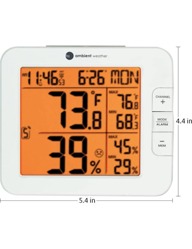 Estación Meteorológica Inalámbrica Ambient Weather WS-8482 con 7 Canales y Monitoreo WiFi