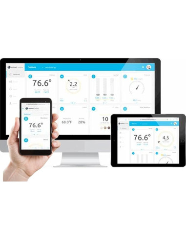 Estación Meteorológica Inalámbrica Ambient Weather WS-8482 con 7 Canales y Monitoreo WiFi