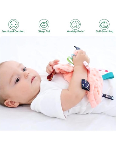 Manta de Seguridad para Bebés AnjeeIOT Gris Suave 25.4cm