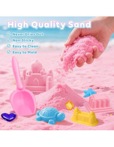 Caja Sensorial Oceánica VVSBPL con 2 Arenas Moldeables 1.36 kg