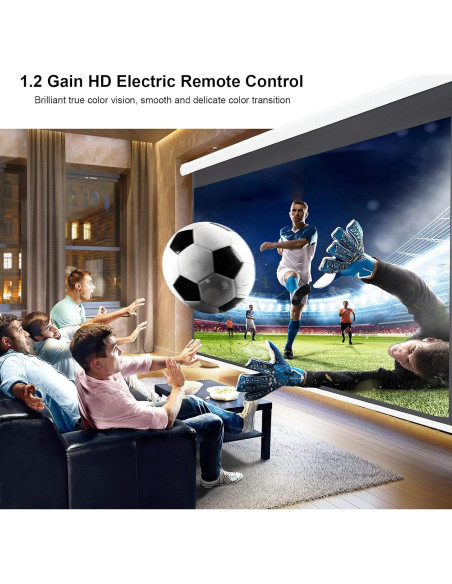 Pantalla de Proyección Motorizada YODOLLA 84" 4K HD 16:9