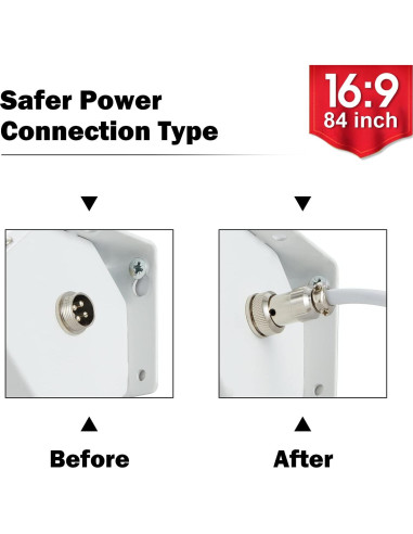 Pantalla de Proyección Motorizada YODOLLA 84" 4K HD 16:9