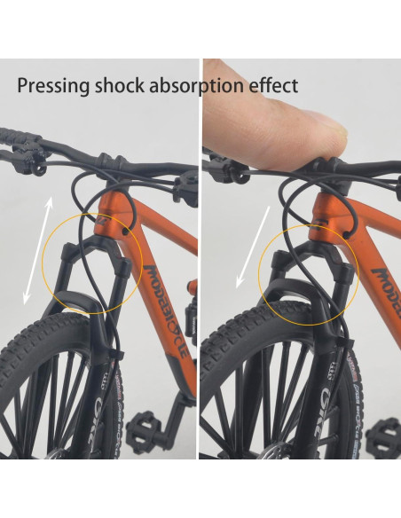 Bicicleta de Montaña Miniatura ZIYUE 20.3x11.2cm Negro