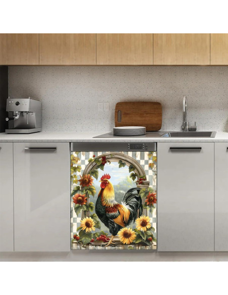 Cubierta Magnética para Lavavajillas o Refrigerador oooJHooo 58.42x66.04 cm