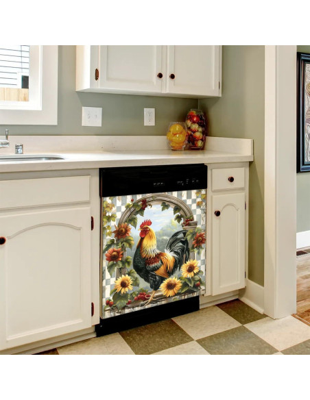 Cubierta Magnética para Lavavajillas o Refrigerador oooJHooo 58.42x66.04 cm