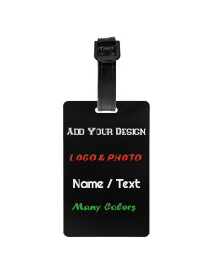 Etiqueta de Equipaje Personalizada SNAPMADE 8.5x5.4cm PVC