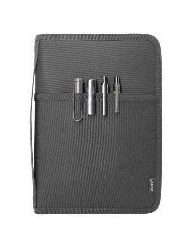 Cubierta de Cuaderno A5 Diodrio con Cremallera YKK Negra