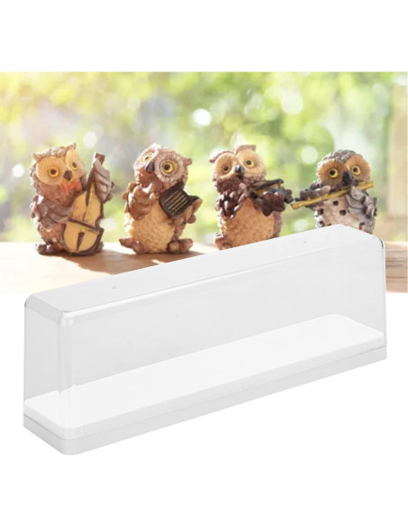 Caja de Exhibición Acrílica AUNMAS 36x8.5x12cm Blanca