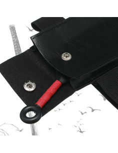 Bolsa Ninja Kunai Frienda de Cuero PU con Banda Elástica 14.5cm 2