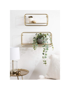 Conjunto de Estantes Emerline Kate y Laurel 2 Piezas Dorado 2