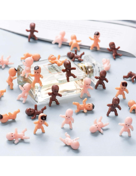 60 Bebés de Plástico ZZYFGH para Juegos y Decoraciones