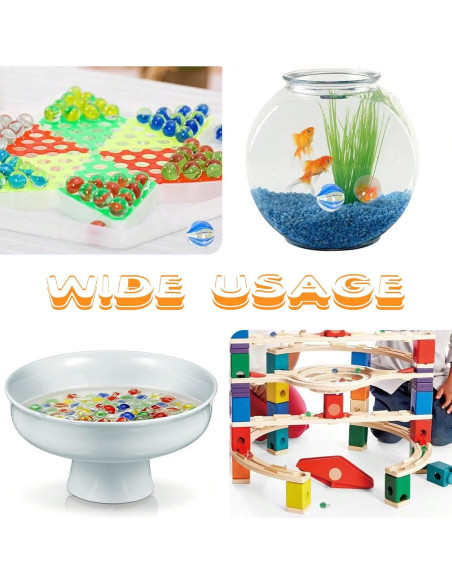 100 Canicas de Vidrio Lagincig - Mezcla 14mm y 16mm para Juegos