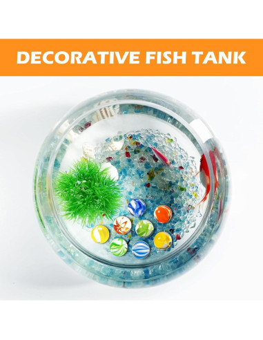 100 Canicas de Vidrio Lagincig - Mezcla 14mm y 16mm para Juegos