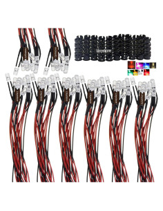 80 Piezas LED Pre Cableado 5MM Ltvystore 5V Colores Variados