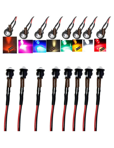 80 Piezas LED Pre Cableado 5MM Ltvystore 5V Colores Variados