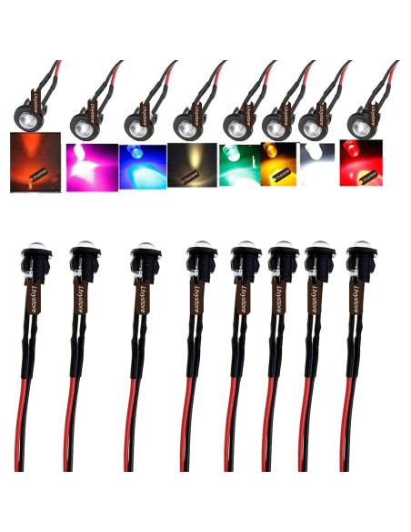 80 Piezas LED Pre Cableado 5MM Ltvystore 5V Colores Variados
