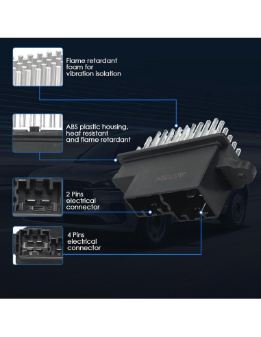 Resistor Motor Ventilador AITKEN 12V Compatible Ford Nissan