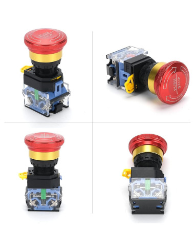 Botón de Parada de Emergencia MARSTEK 22mm IP67 10A 440V