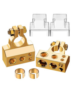 Conectores de Terminal de Batería COROTC 0/4/8/10 AWG Positivo Negativo