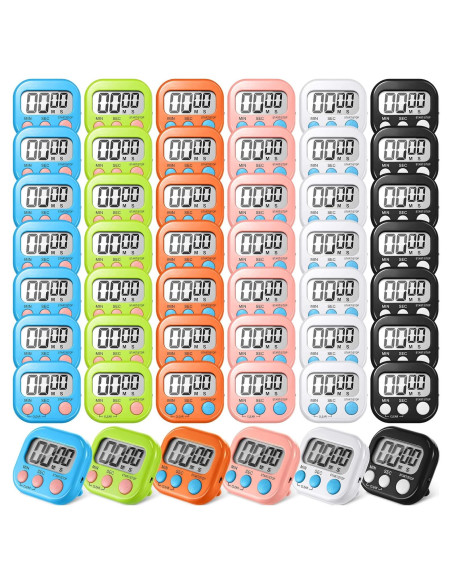 Temporizador Digital de Cocina Macarrie 48 Pcs LCD Magnético