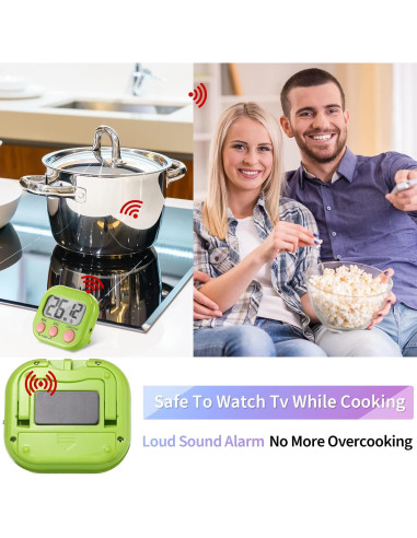 Temporizador Digital de Cocina Macarrie 48 Pcs LCD Magnético