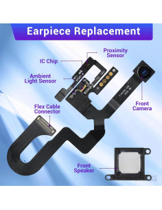 Reemplazo Altavoz Frontal y Cámara Frontal iPhone 7 Plus 2