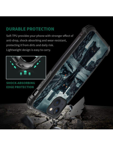 Funda Antichoque CARLOCA para iPhone 15 Gato Negro