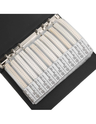 Kit de Capacitores SMD 0805 PODSJD - 92 Tipos en Libro de Muestras