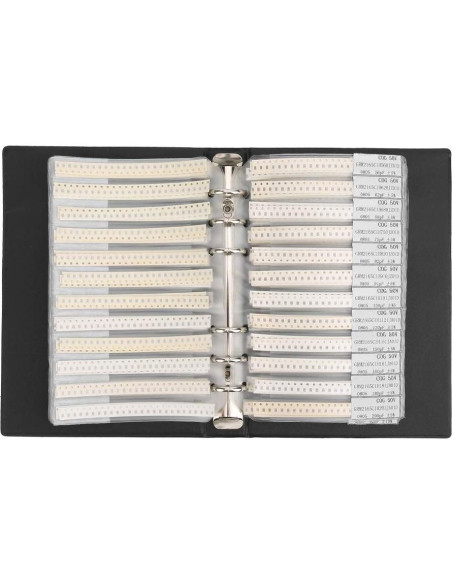 Kit de Capacitores SMD 0805 PODSJD - 92 Tipos en Libro de Muestras