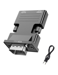 Adaptador VGA a HDMI CATSELURRY 1080p para PC y Proyector