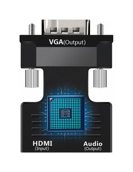 Adaptador VGA a HDMI CATSELURRY 1080p para PC y Proyector