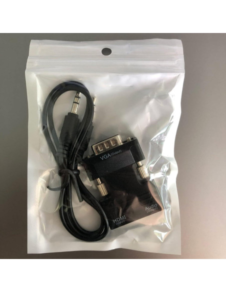 Adaptador VGA a HDMI CATSELURRY 1080p para PC y Proyector