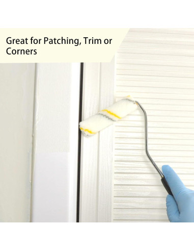 Cubiertas de rodillo de pintura KingOrigin 4" sin pelusa - 10 piezas