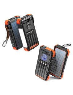 Banco de Energía Solar BLAVOR 20000mAh Carga Rápida 20W