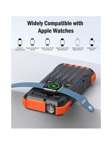 Banco de Energía Solar BLAVOR 20000mAh Carga Rápida 20W